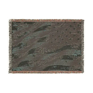 Patriotic Woven Blanket - Cozy Americana Home Decor - Dipaliz - Blankets