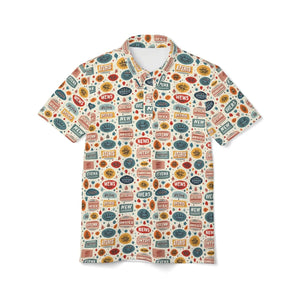 Modern Text Unisex Polo - Blending Classic Vibes - Dipaliz - Polos - s