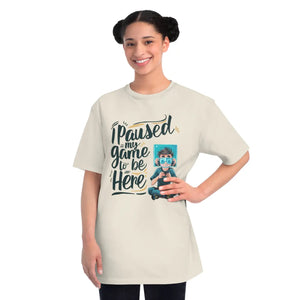 I Paused my Game Gaming Tee - Ring Spun Cotton - Dipaliz - T-shirts