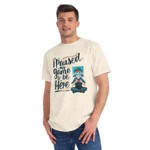 I Paused my Game Gaming Tee - Ring Spun Cotton - Dipaliz - T-shirts