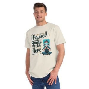 I Paused my Game Gaming Tee - Ring Spun Cotton - Dipaliz - T-shirts