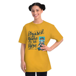 I Paused my Game Gaming Tee - Ring Spun Cotton - Dipaliz - T-shirts