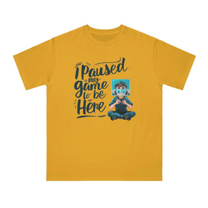 I Paused my Game Gaming Tee - Ring Spun Cotton - Dipaliz - T-shirts
