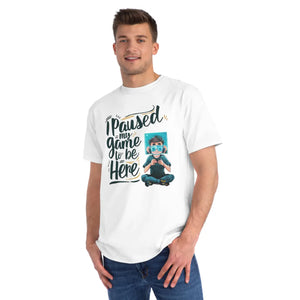 I Paused my Game Gaming Tee - Ring Spun Cotton - Dipaliz - T-shirts