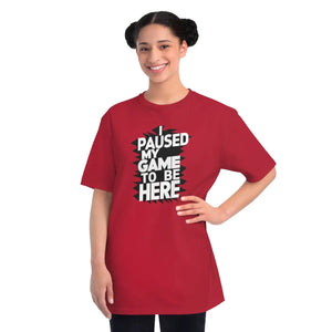 Organic Gamer T-shirt - i Paused my Game Ring Spun - Dipaliz - T-shirts