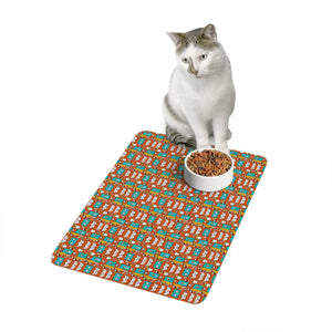 Stylish Pet Food Mat - Non-slip Neoprene Rubber - Dipaliz - Bowl Mats
