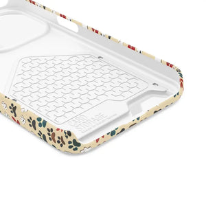 Paw Print Phone Case Card Holder Pet Lover Style - Dipaliz - Mobile Cases