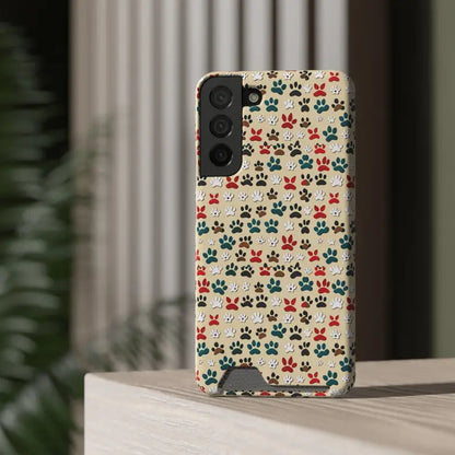 Paw-some Phone Case with Card Holder for Pet Lovers