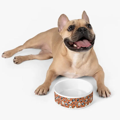 Paw-sitively Posh: Dipaliz Dog Print Pet Bowl - Pets