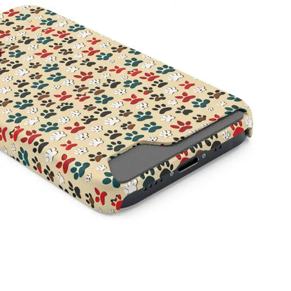 Paw-some Phone Case With Card Holder For Pet Lovers