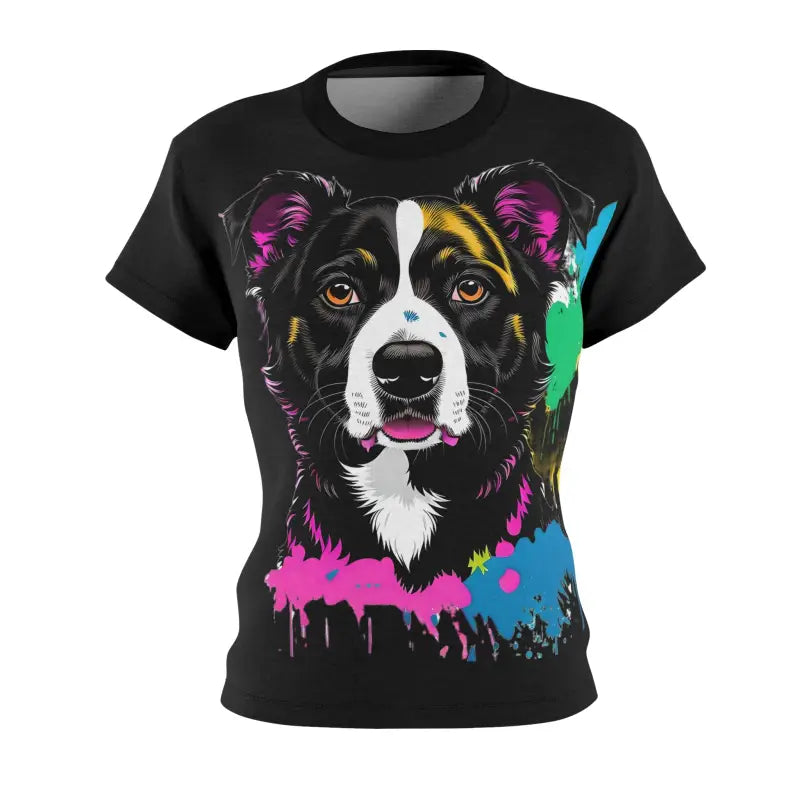 Paw-some Splashed Paint Aop Cut Sew Tee - All Over Prints