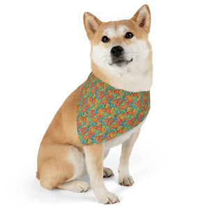 Pet Bandana Collar - Designer Print Style - Dipaliz - l - Collars & Harnesses