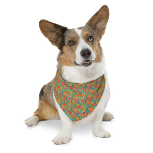 Pet Bandana Collar - Designer Print Style - Dipaliz - Xl - Collars & Harnesses