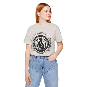 Pawsitively Purrfect Cat Lover Tee - Unisex Jersey Shirt - Dipaliz - T-shirts
