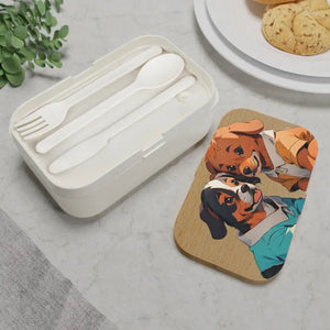 Bento Box - Cute Dogs Pla Lunch Set - Dipaliz - one Size - Sets