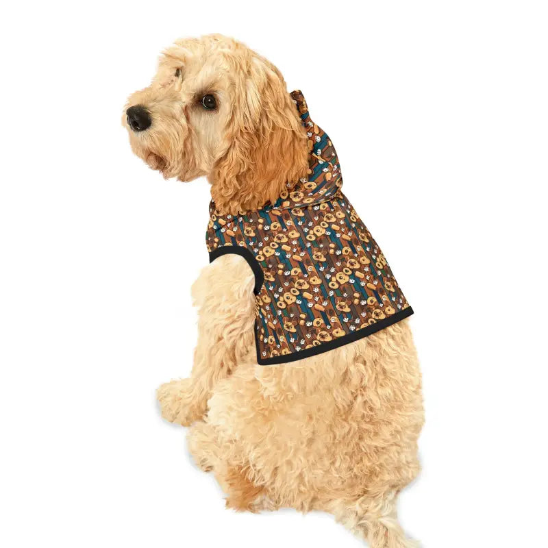 Trendy Dog Hoodie with Fun Print Pattern for Pups - Pets