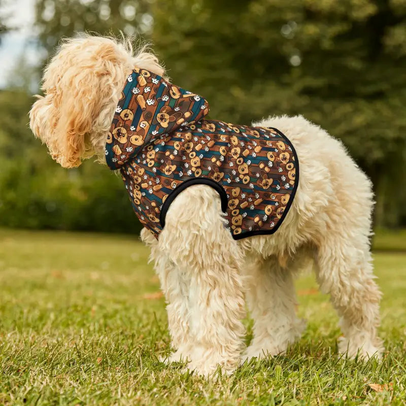 Trendy Dog Hoodie with Fun Print Pattern for Pups - Pets