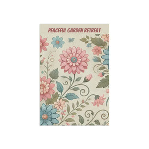 Peaceful Garden Retreat Banner Poly Poplin Canvas Spring Flowers Dipaliz - Flags & Windsocks