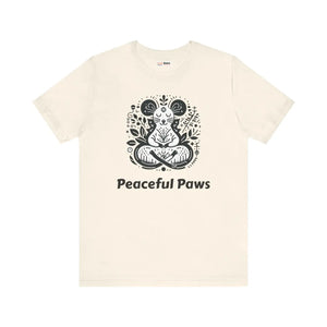 Soft Meditating Mouse Tee - Zen Cotton Unisex - Dipaliz - T-shirts