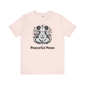 Soft Meditating Mouse Tee - Zen Cotton Unisex - Dipaliz - T-shirts