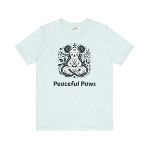 Soft Meditating Mouse Tee - Zen Cotton Unisex - Dipaliz - T-shirts