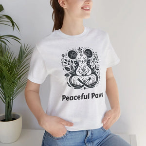Soft Meditating Mouse Tee - Zen Cotton Unisex - Dipaliz - T-shirts