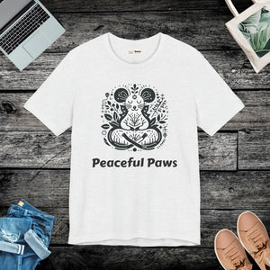 Soft Meditating Mouse Tee - Zen Cotton Unisex - Dipaliz - T-shirts