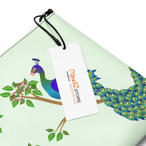 Vibrant Peacock Crossbody Bag - Faux Leather - Dipaliz - Cross Body Bags