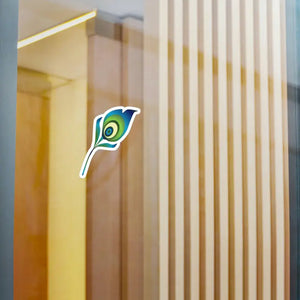 Kiss Cut Vinyl Decals - Peacock Feather Design - Dipaliz - Decorative Stickers