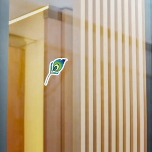 Kiss Cut Vinyl Decals - Peacock Feather Design - Dipaliz - Decorative Stickers