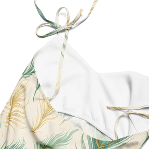 Peacock Feather Midi Dress with Built-in Bra - Dipaliz - Dresses