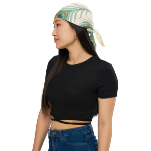 All-over Print Bandana Peacock Feathers Design - Dipaliz - Bandanas & Headties