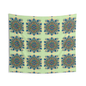 Peacock Feathers Pattern Wall Tapestry – Polyester - Dipaliz - Decorative Tapestries