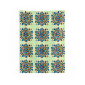 Peacock Feathers Pattern Wall Tapestry – Polyester - Dipaliz - Decorative Tapestries