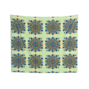 Peacock Feathers Pattern Wall Tapestry – Polyester - Dipaliz - Decorative Tapestries