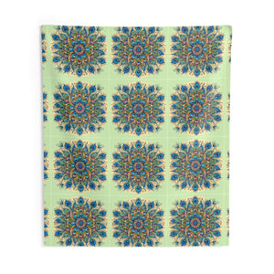 Peacock Feathers Pattern Wall Tapestry – Polyester - Dipaliz - Decorative Tapestries