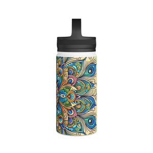 Sparkling Stainless Steel Water Bottle - Peacock - Dipaliz - Bottles