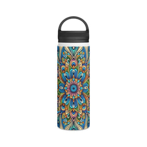 Sparkling Stainless Steel Water Bottle - Peacock - Dipaliz - Bottles