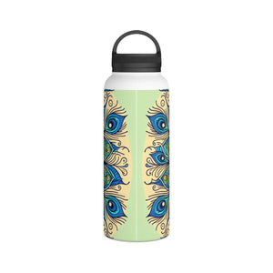 Sparkling Stainless Steel Water Bottle - Peacock - Dipaliz - Bottles