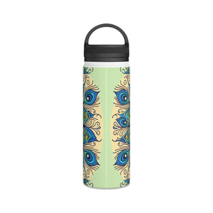 Sparkling Stainless Steel Water Bottle - Peacock - Dipaliz - Bottles