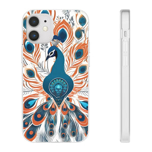 Peacock Flexi Cases - Stylish Clear Tpu Protection - Dipaliz - Mobile Phone