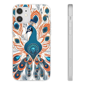Peacock Flexi Cases - Stylish Clear Tpu Protection - Dipaliz - Mobile Phone