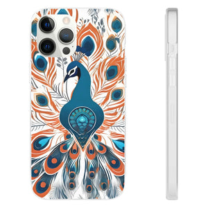 Peacock Flexi Cases - Stylish Clear Tpu Protection - Dipaliz - Mobile Phone