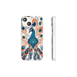 Peacock Flexi Cases - Stylish Clear Tpu Protection - Dipaliz - Mobile Phone