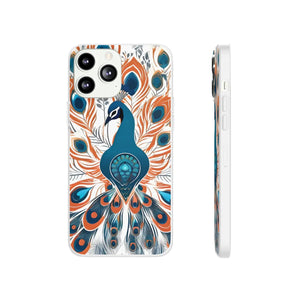 Peacock Flexi Cases - Stylish Clear Tpu Protection - Dipaliz - Mobile Phone
