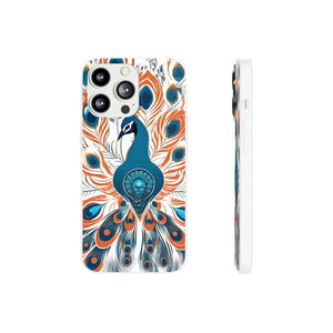 Peacock Flexi Cases - Stylish Clear Tpu Protection - Dipaliz - Mobile Phone