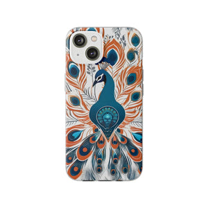 Peacock Flexi Cases - Stylish Clear Tpu Protection - Dipaliz - Mobile Phone