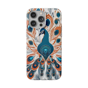 Peacock Flexi Cases - Stylish Clear Tpu Protection - Dipaliz - Mobile Phone