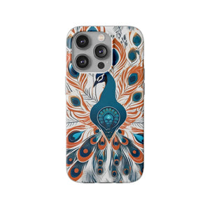 Peacock Flexi Cases - Stylish Clear Tpu Protection - Dipaliz - Mobile Phone