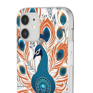 Peacock Flexi Cases - Stylish Clear Tpu Protection - Dipaliz - Mobile Phone